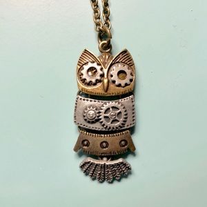 Steampunk Owl Necklace